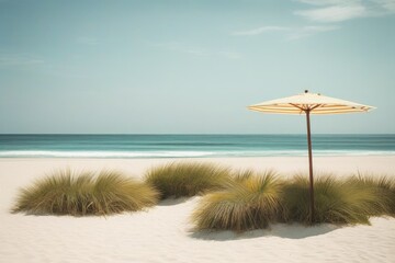 a high quality stock photograph of a single retro beach attribute  - obrazy, fototapety, plakaty