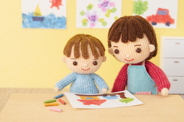 Fototapeta premium あみぐるみ人形 幼稚園