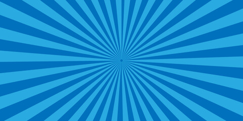 Abstract blue sunburst ray and vector illustration backdrop background. Modern stipes line and ray grunge design beam pattern texture.	

