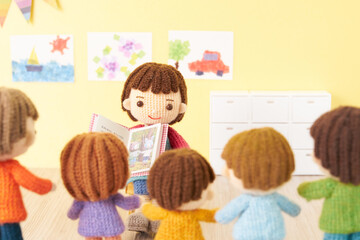 あみぐるみ人形　幼稚園