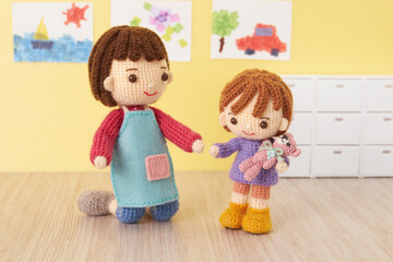 あみぐるみ人形　幼稚園