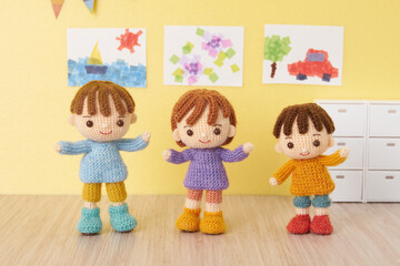 あみぐるみ人形　幼稚園