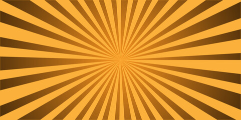 Vector abstract orange sunburst background. sunrise warm sunny sunshine pattern.