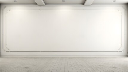 Blank white wall with no ornaments.