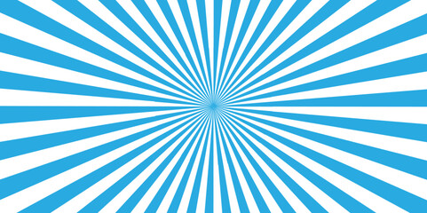 Abstract blue sunburst ray and vector illustration backdrop background. Modern stipes line and ray grunge design beam pattern texture. - obrazy, fototapety, plakaty