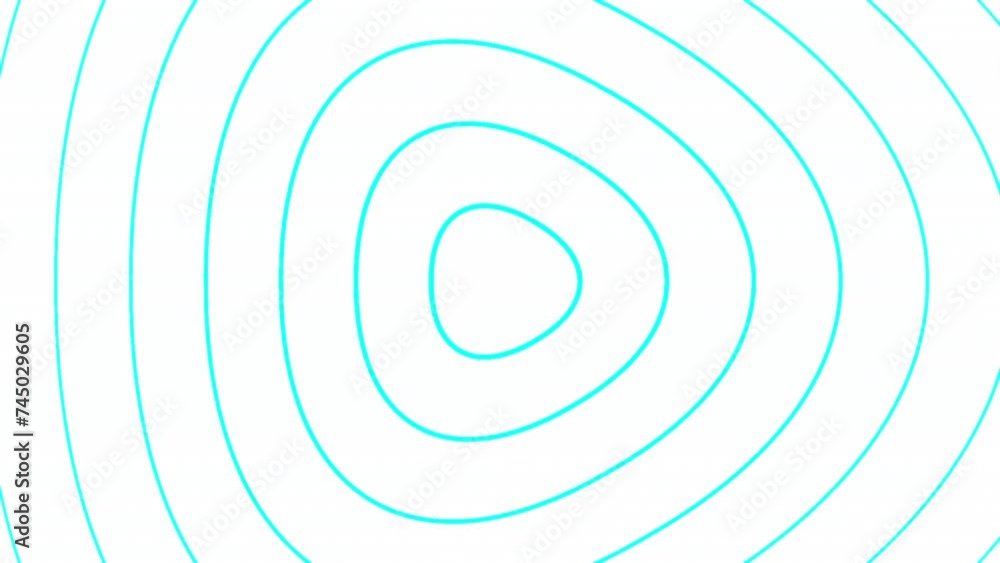Poster oval or circular concentric narrowing to one point. design. display with play icons.