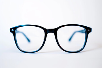 Fototapeta premium Glasses with corrective lenses against a white background