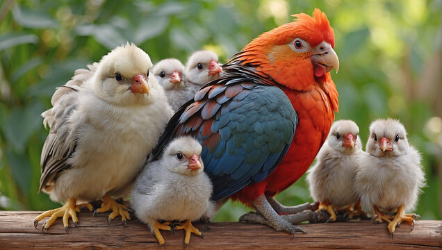 Selective focus shot of green-cheeked conure babies, Crimson bellied conure parrot in the white background. Gorgeous and adorable parrot baby	