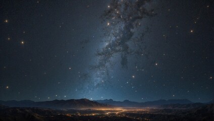 Fototapeta premium photo of a view of the sky with millions of stars shining at night made by AI generative