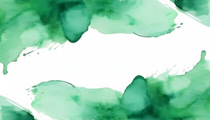 Green Watercolor Texture Background