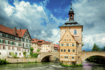 At the old town hall in Bamberg, Germany