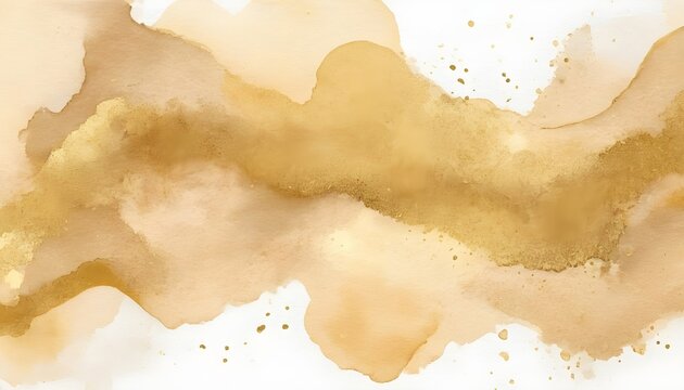 Gold Watercolor Texture Background 
