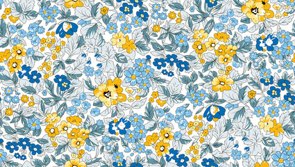 Vintage seamless floral pattern. 