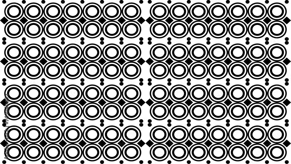 Poster Seamless geometric circle pattern for web design or retro business presentations