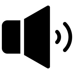 speaker icon, simple vector design