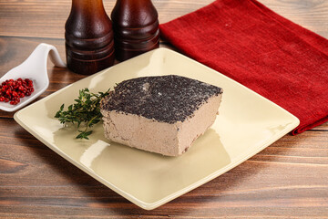 Delicous liver pate snack appetizer