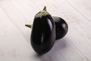 Ripe tasty natural organic eggplant