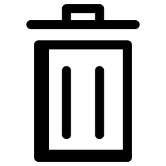 trash icon, simple vector design