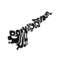 Andhra Pradesh map lettering in Telugu