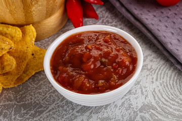 Spicy mexican sauce Salsa dip
