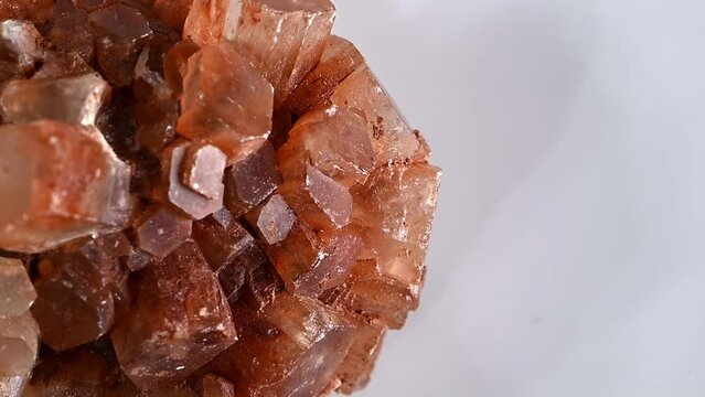 Aragonite 'Sputnik' (calcium carbonate) rotating slowly 
