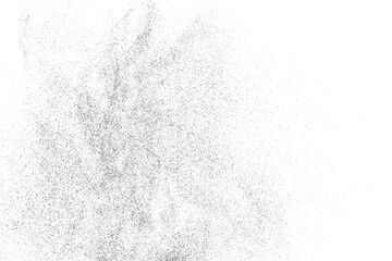 Black texture on white. Worn effect backdrop. Old paper overlay. Grunge background. Abstract pattern. Vector illustration, eps 10