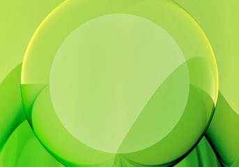 green circle frame abstract background