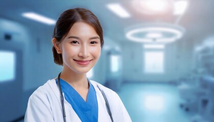 Fototapeta premium portrait of doctor in hospital 