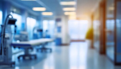 Fototapeta premium abstract blur hospital interior