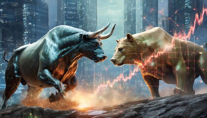 bull on the stock market