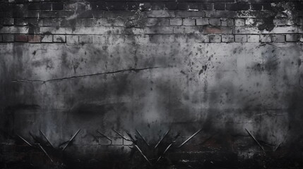 Dark gothic paper background,  creased crumpled surface / Old torn ripped posters scary grunge textures