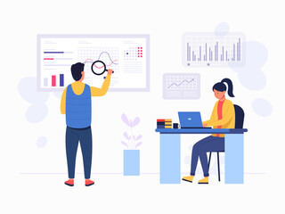 Market analytics. Finance prediction, trends forecast and business strategy analytics