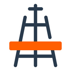 Fototapeta premium Sturdy Easel Stand for Comfortable and Convenient Painting