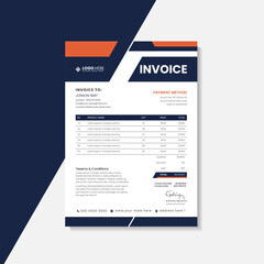 payment fees invoice template design