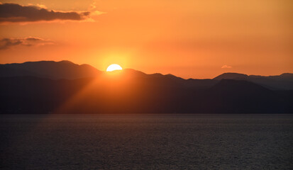 beautiful sunset sky over the mountains of Cyprus 14