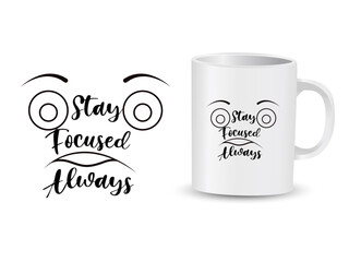 cup of coffee with beans focused mud