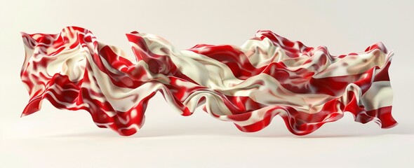 Red, White, and Bacon A Patriotic Bacon Wave Generative AI