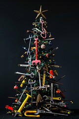 Holiday Toolbox A Festive Display of Tools and Gadgets Generative AI