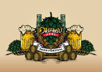 oktoberfest beer festival poster design