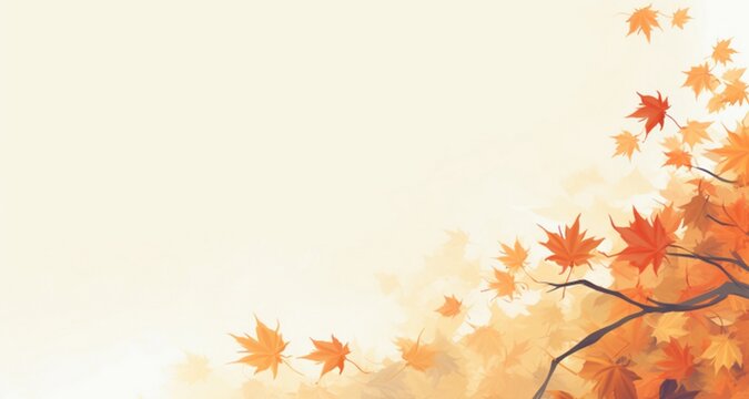 Autumn leaves background with space for your text.
