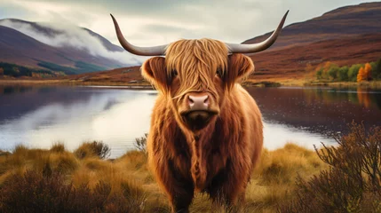 Foto op Aluminium Majestic in the Wild A Highland Cow © Tariq