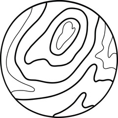 Topographic Map Lines