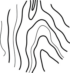 Topographic Map Lines