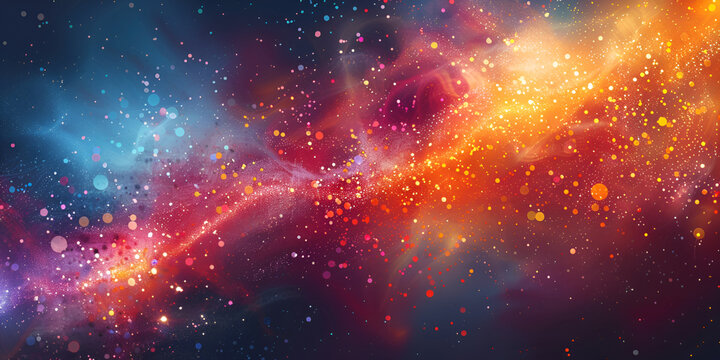 Galactic Dynamics: A Background for Creative Exploration, glaxies, nebula generation, show of glaxies in space , cluster of black holes, inside the space 