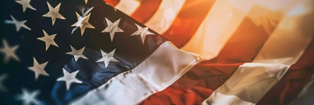 Fly the Flag Celebrate Diversity and Unity with the American Flag Generative AI
