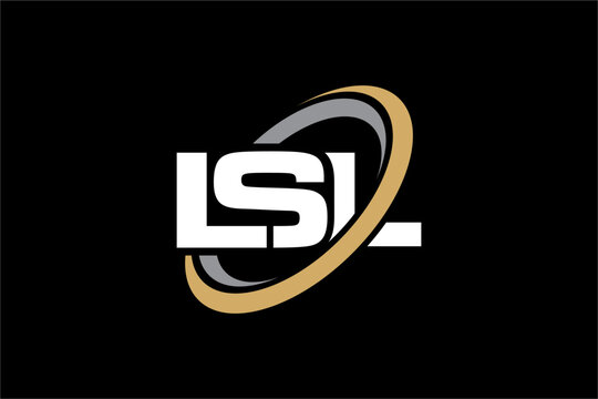 LSL creative letter logo design vector icon illustration	