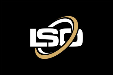 LSO creative letter logo design vector icon illustration	