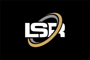 LSR creative letter logo design vector icon illustration	