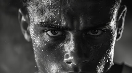 Capture the raw intensity of anger in competitive sports, from the determination in an athlete's eyes to the passionate outbursts of fans