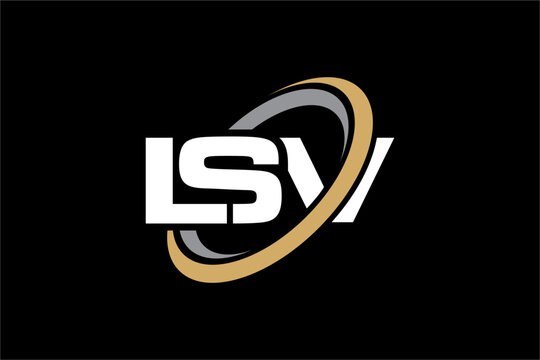 LSV creative letter logo design vector icon illustration	